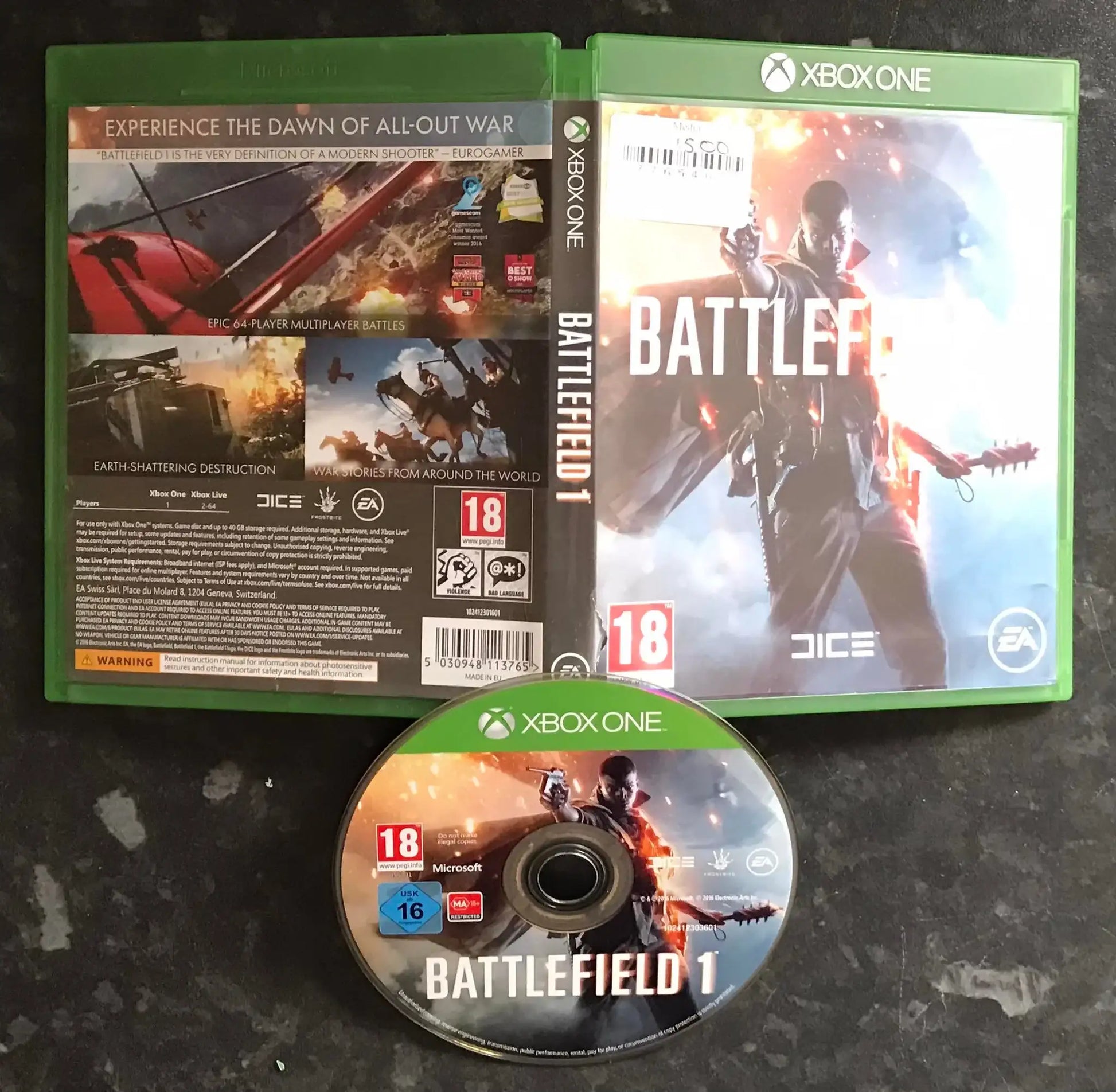 battlefield 1, Xbox One Game, UK PAL Magretro