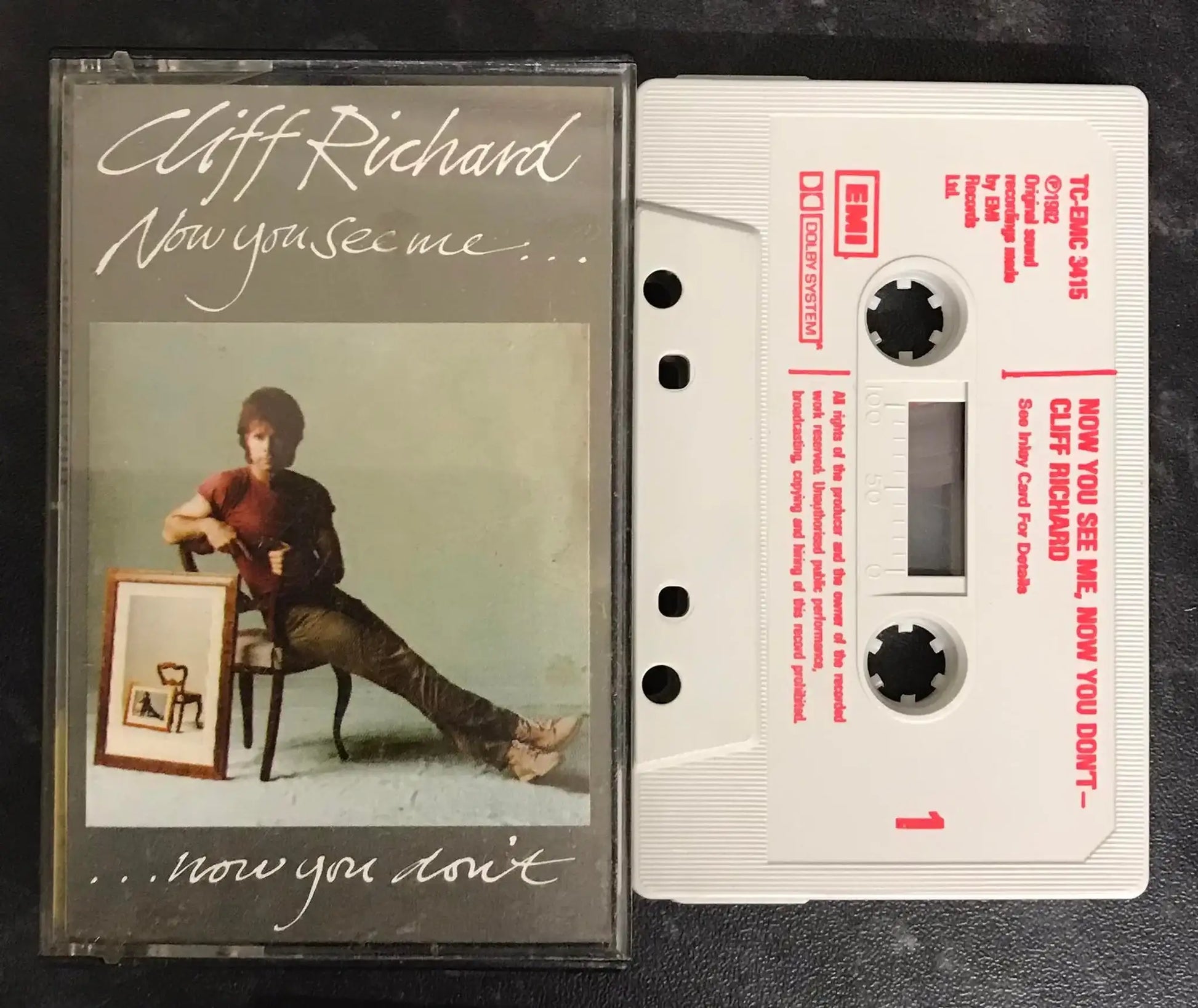 Cliff Richard, Now you See Me, Now you Don't, EMI, TC-EMC 3415, Vintage Cassette Magretro