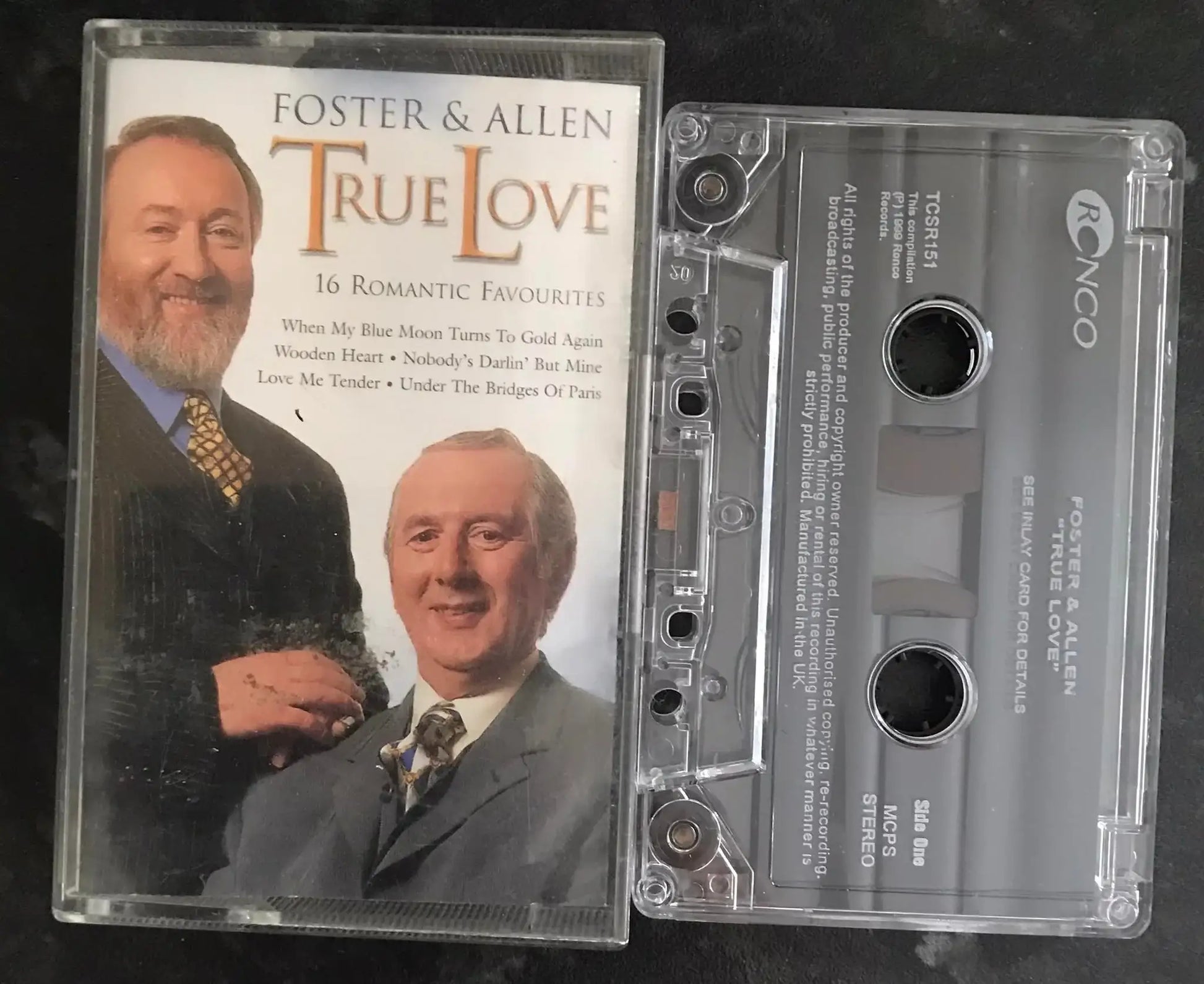 Foster & Allen, True Love Album, Ronco, TCSR151, Vintage Cassette Magretro