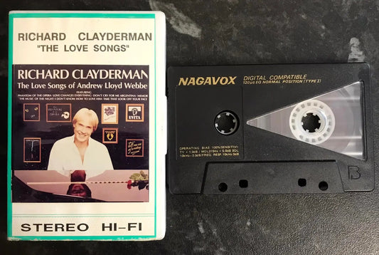 Richard Clayderman, The Love Songs, Bootleg Label, Vintage Cassette Magretro