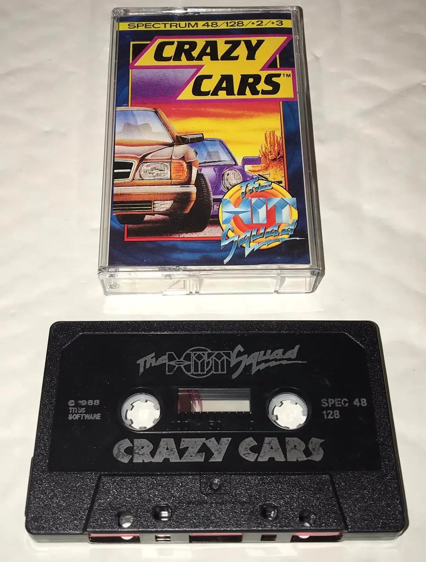 Crazy Cars, ZX Spectrum game by The Hit Squad, WORKING Magretro