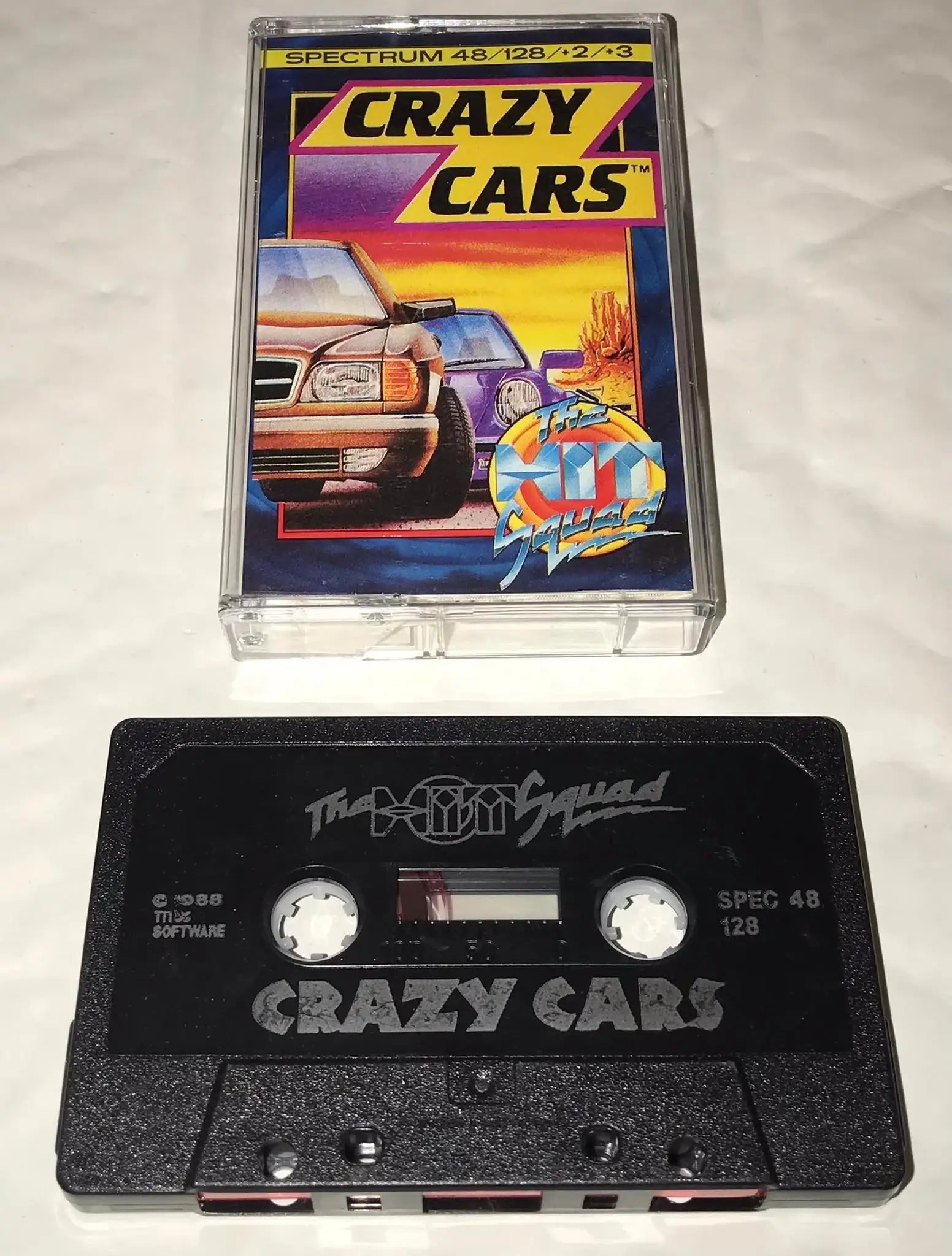 Crazy Cars, ZX Spectrum game by The Hit Squad, WORKING Magretro