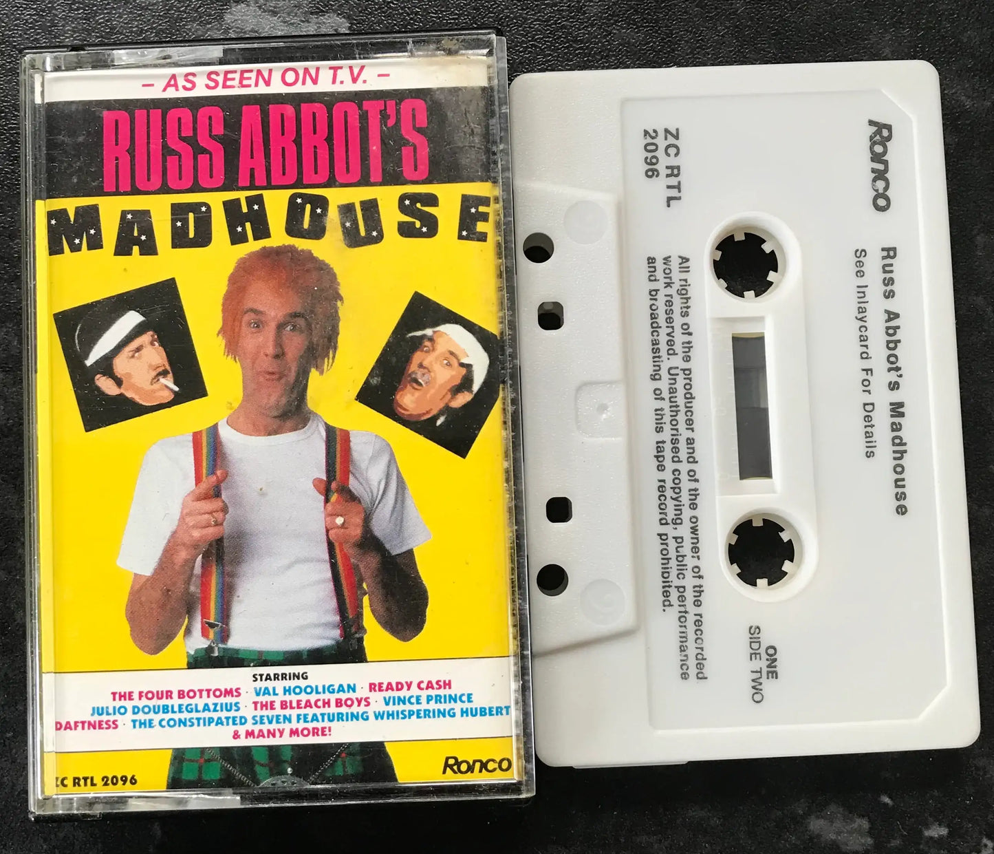 Russ Abbott's Madhouse Album, RONCO LABEL, ZC RTL 2096, Vintage Cassette Magretro