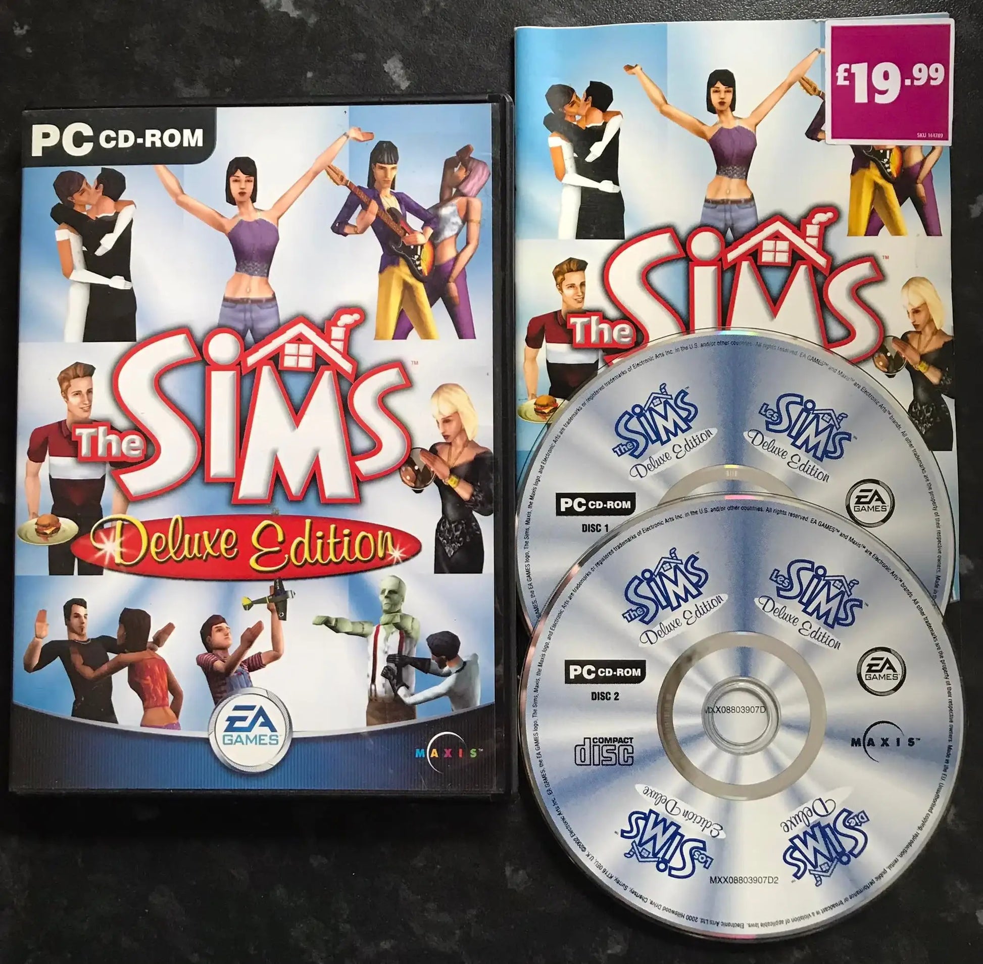 The Sims, Deluxe Edition, UK PAL, PC Game Magretro