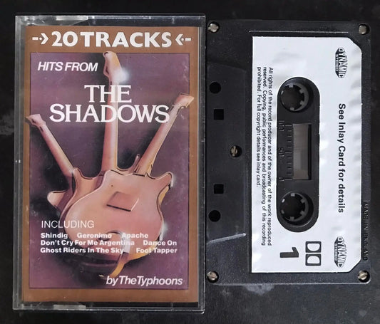 20 hits From The Shadows. by the Typhoons, Dinamic, DY040, Vintage Cassette Magretro