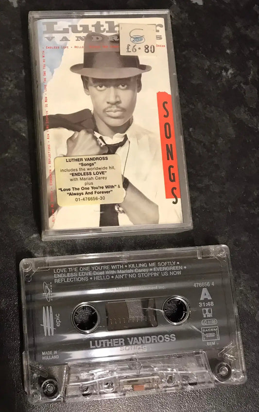 Luther Vandross, Songs Album, Epic, 476656 4, Vintage Cassette Magretro