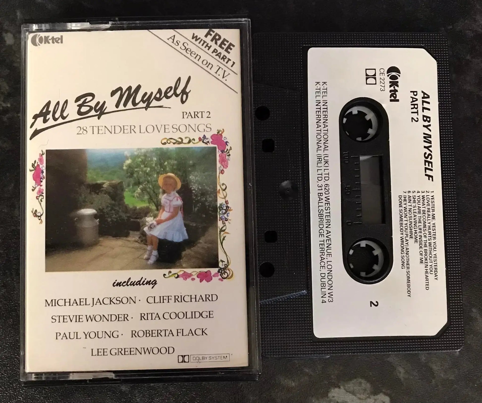 All By Myself Album, Part 2, K-Tel, CE 2273, Vintage Cassette Magretro