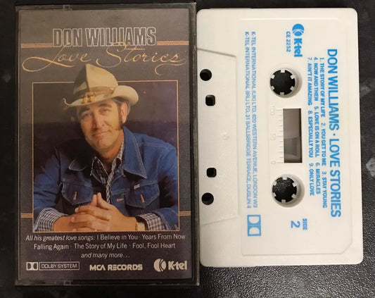 Don Williams, Love Stories Album, K-Tel, CE 2252, Vintage Cassette Magretro