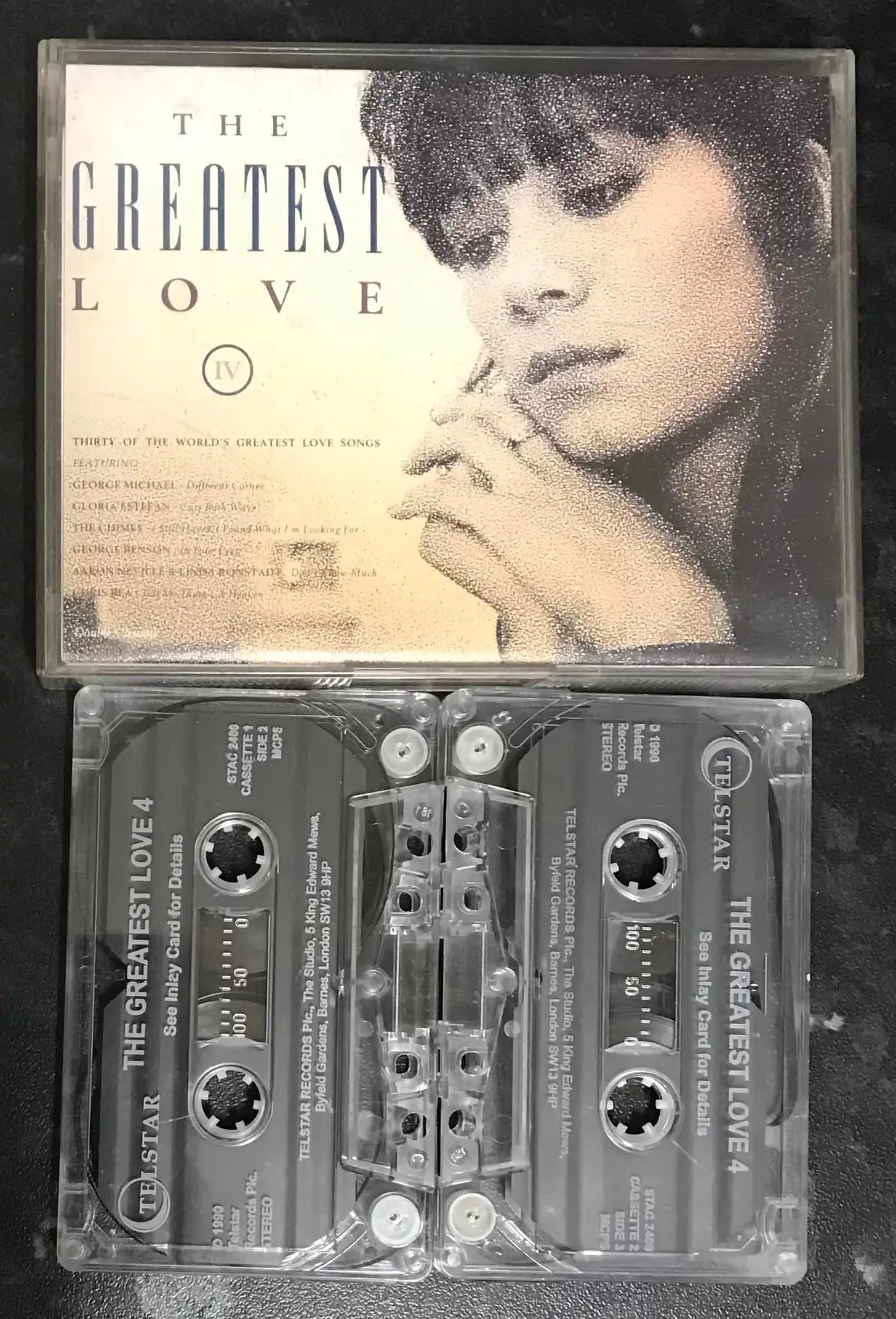 The Greatest Love IV Double Cassette Album, Telstar, STAC 2400, Vintage Cassette Magretro