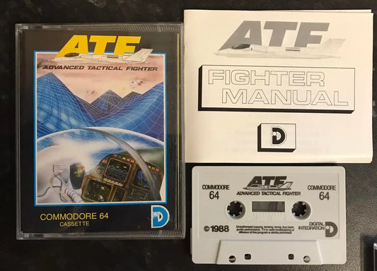 ATF, Advanced Tactical fighter, C64 game by Digital Integration, RARE, WORKING Magretro