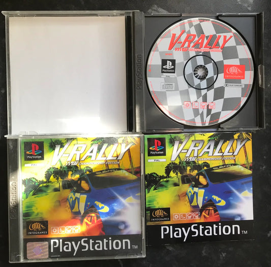 V-Rally, PS1 Playstation One Game Boxed (PAL UK) Magretro