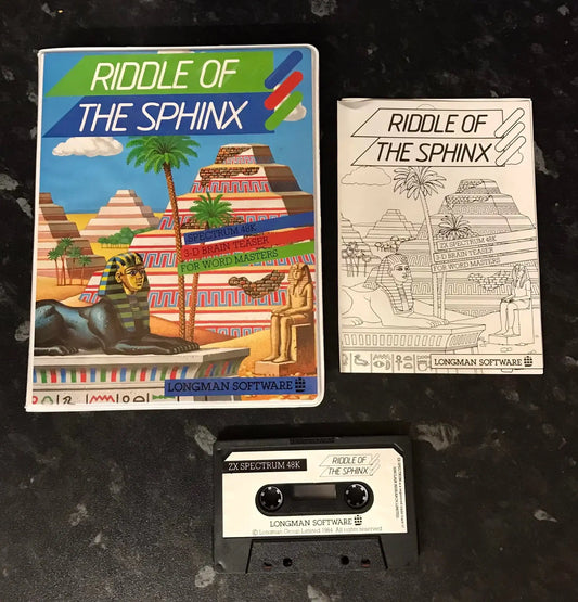 Riddle of the Sphinx, ZX Spectrum, by Longman, Working Magretro