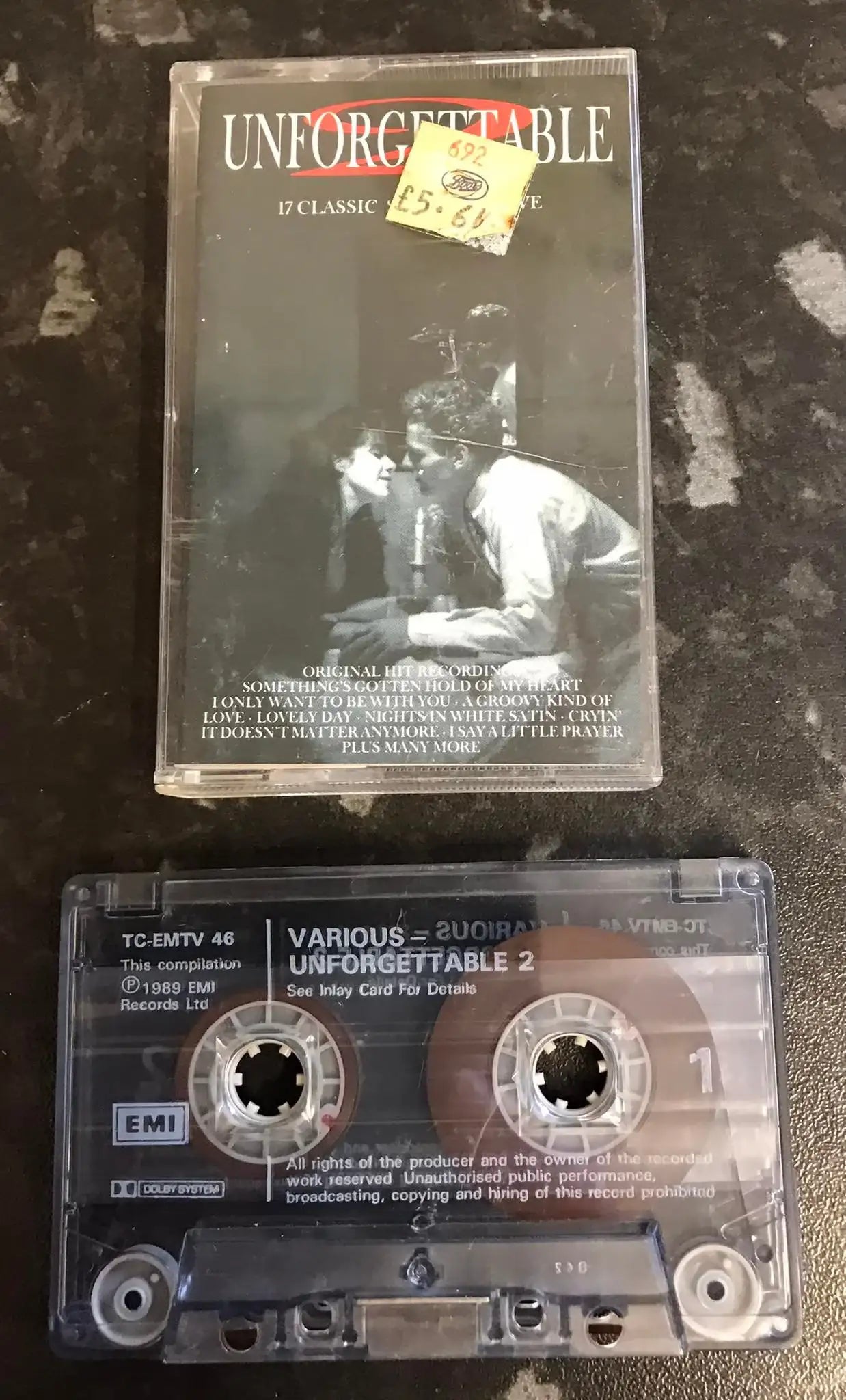 Unforgettable 2 Album, EMI, TC-EMTV 46, 79 2235 4, Vintage Cassette Magretro
