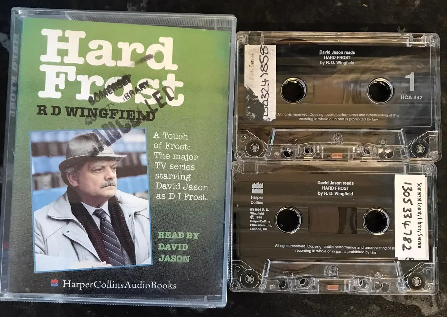 Hard Frost Audiobook, R D Wingfield, HarperCollins Audio Books, HCA 442 Magretro