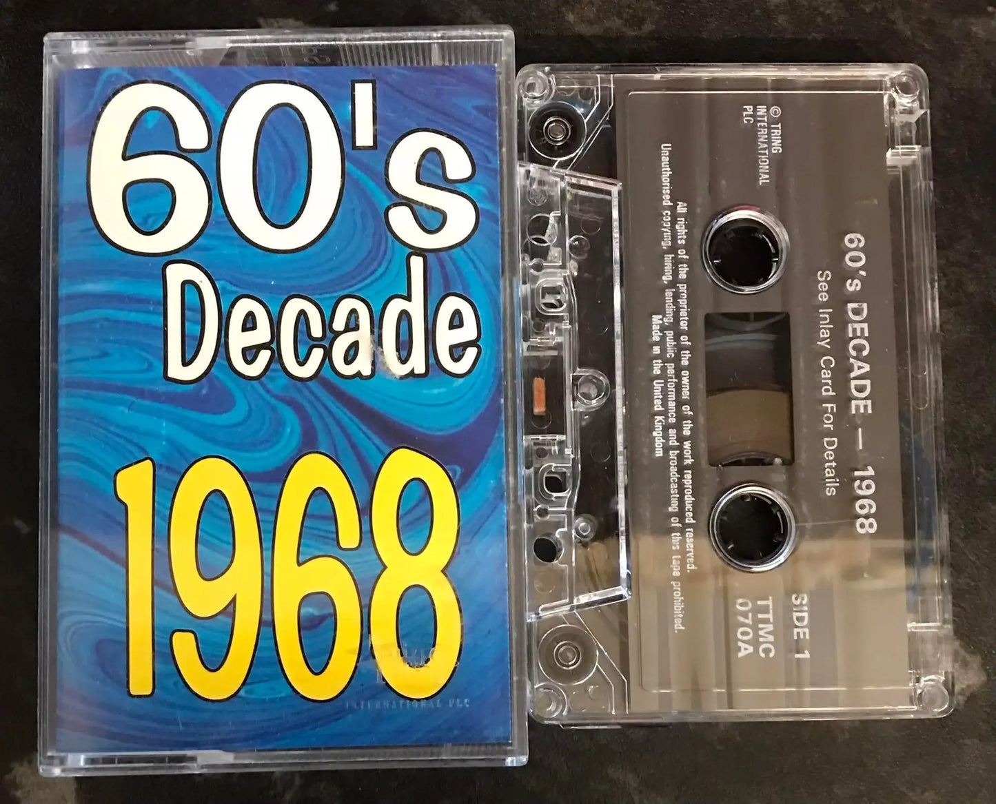 60's Decade 1968 Album, Tring Int, TTMC 070A, Vintage Cassette Magretro