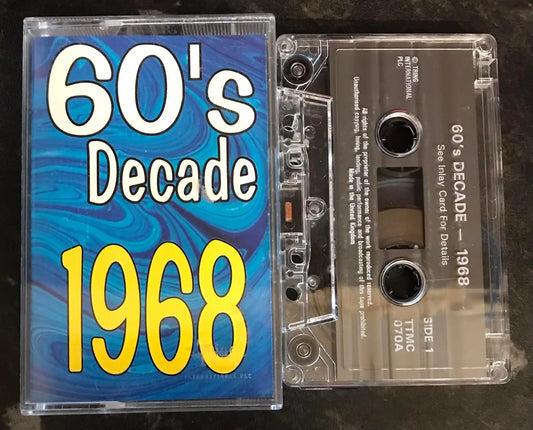 60's Decade 1968 Album, Tring Int, TTMC 070A, Vintage Cassette Magretro