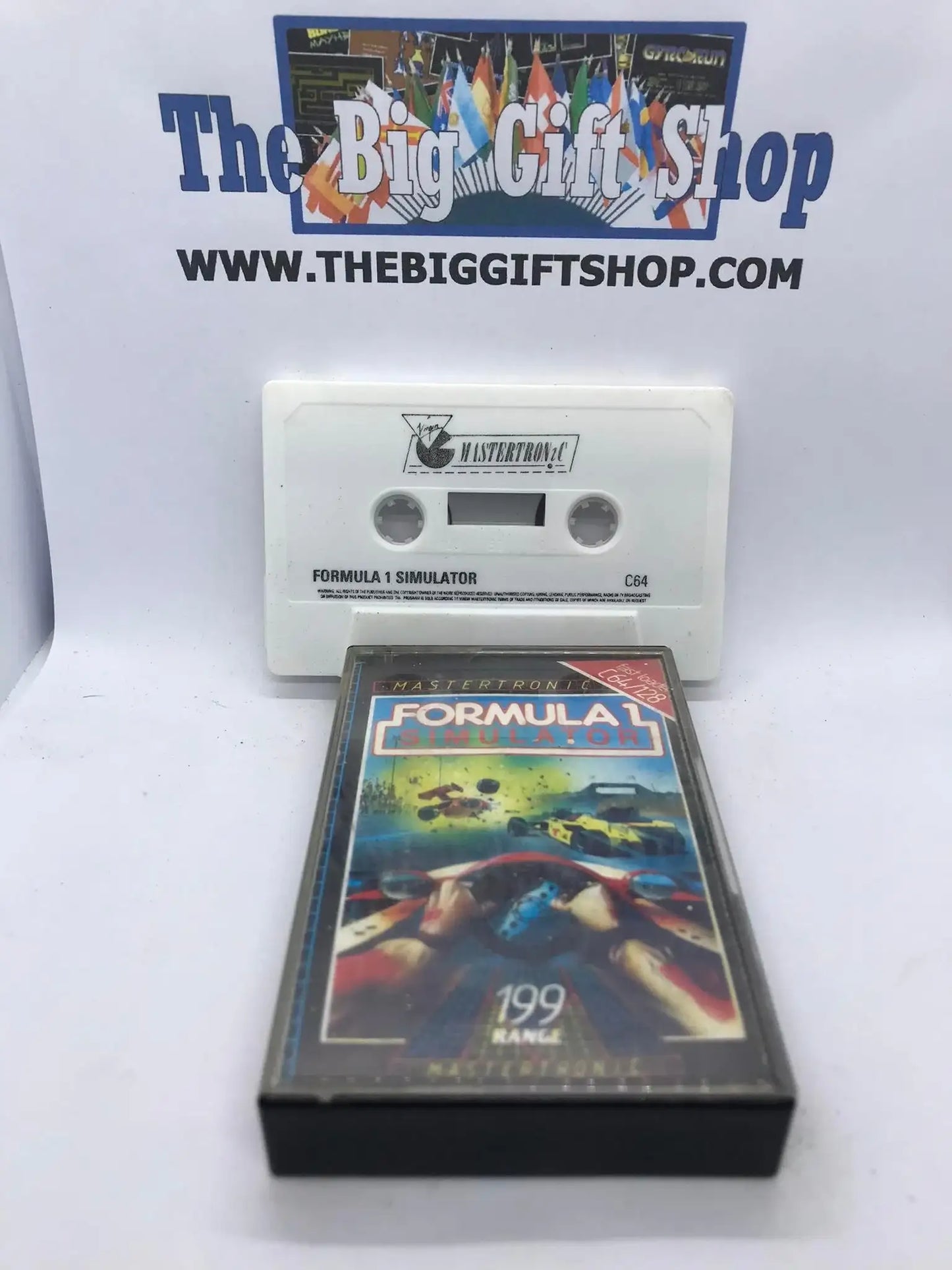 Formula 1 Simulator, C64, Released by Mastertronic (printed cassette), WORKING Magretro