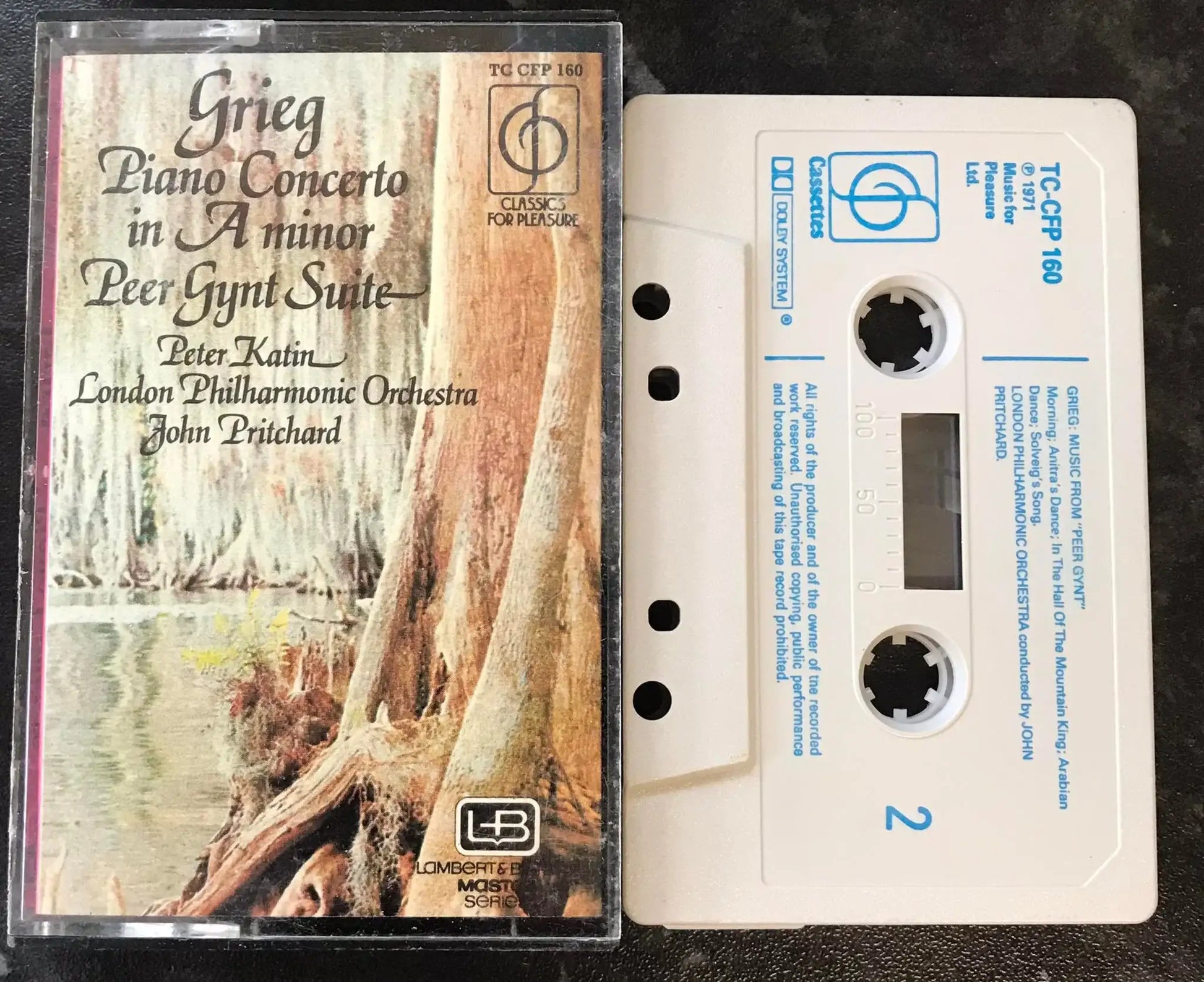 Grieg, Piano Concerto A Minor, Peer Gynt Suite, Peter Katin, TC CFP 160 Magretro