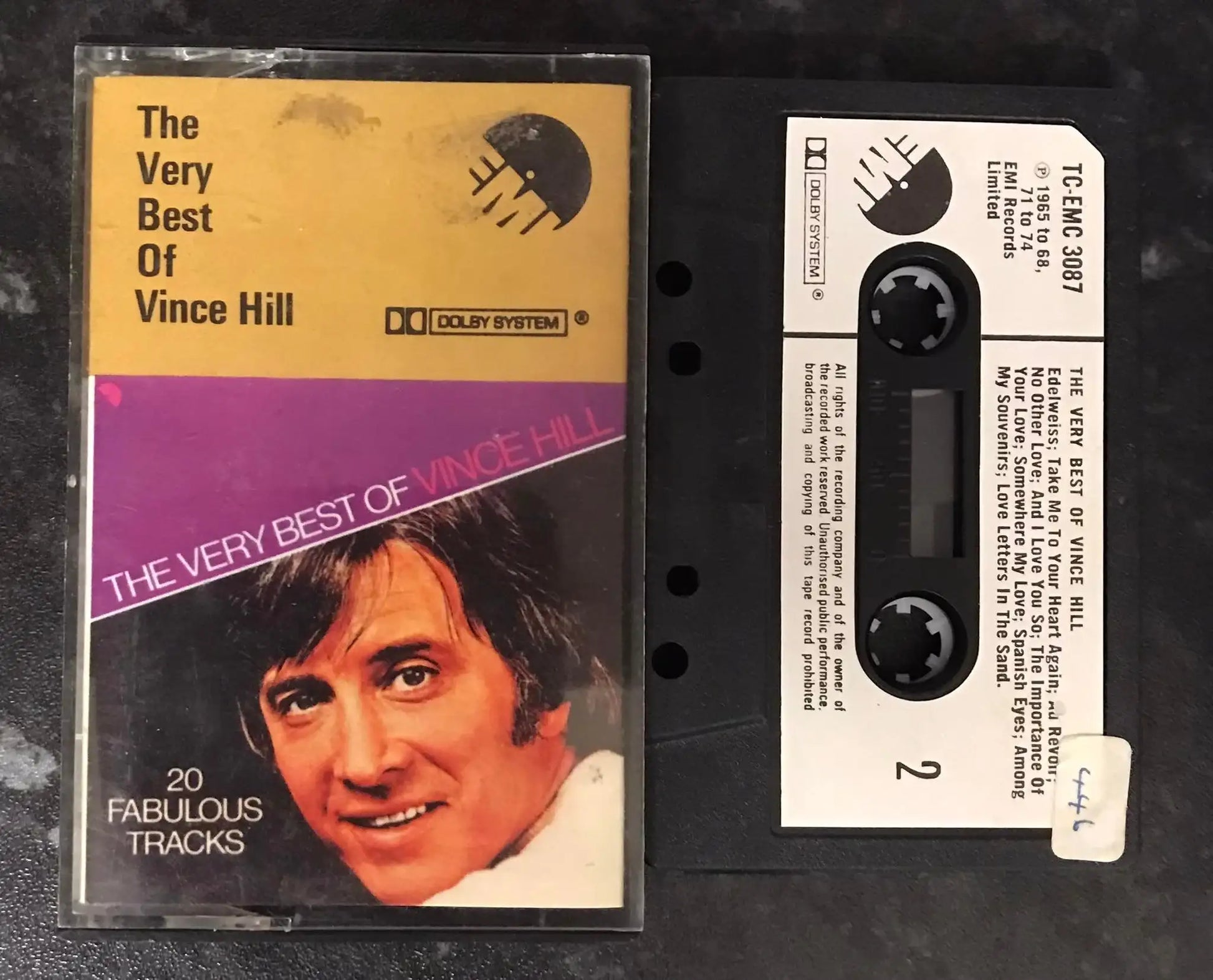 The Very Best Of Vince Hill Album, EMI, tc-emc 3087, Vintage Cassette Magretro