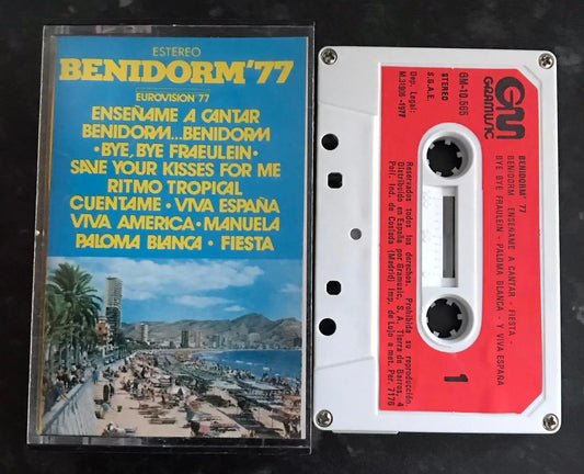 Benidorm '77 Album, Eurovision 77, GRAMUSIC, GM-10.565, Vintage Cassette Magretro