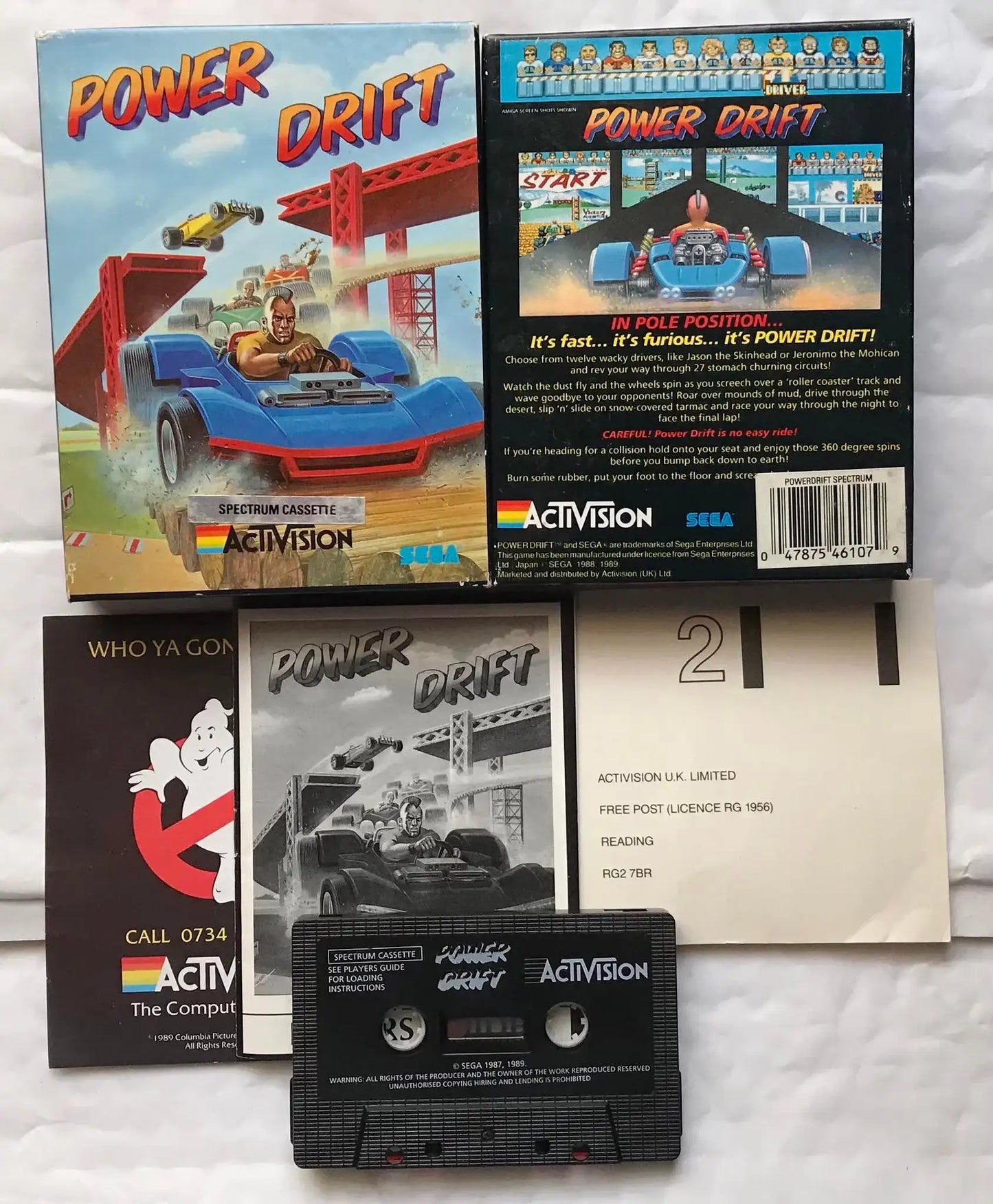 Power Drift, ZX Spectrum game by Activision WORKING Magretro
