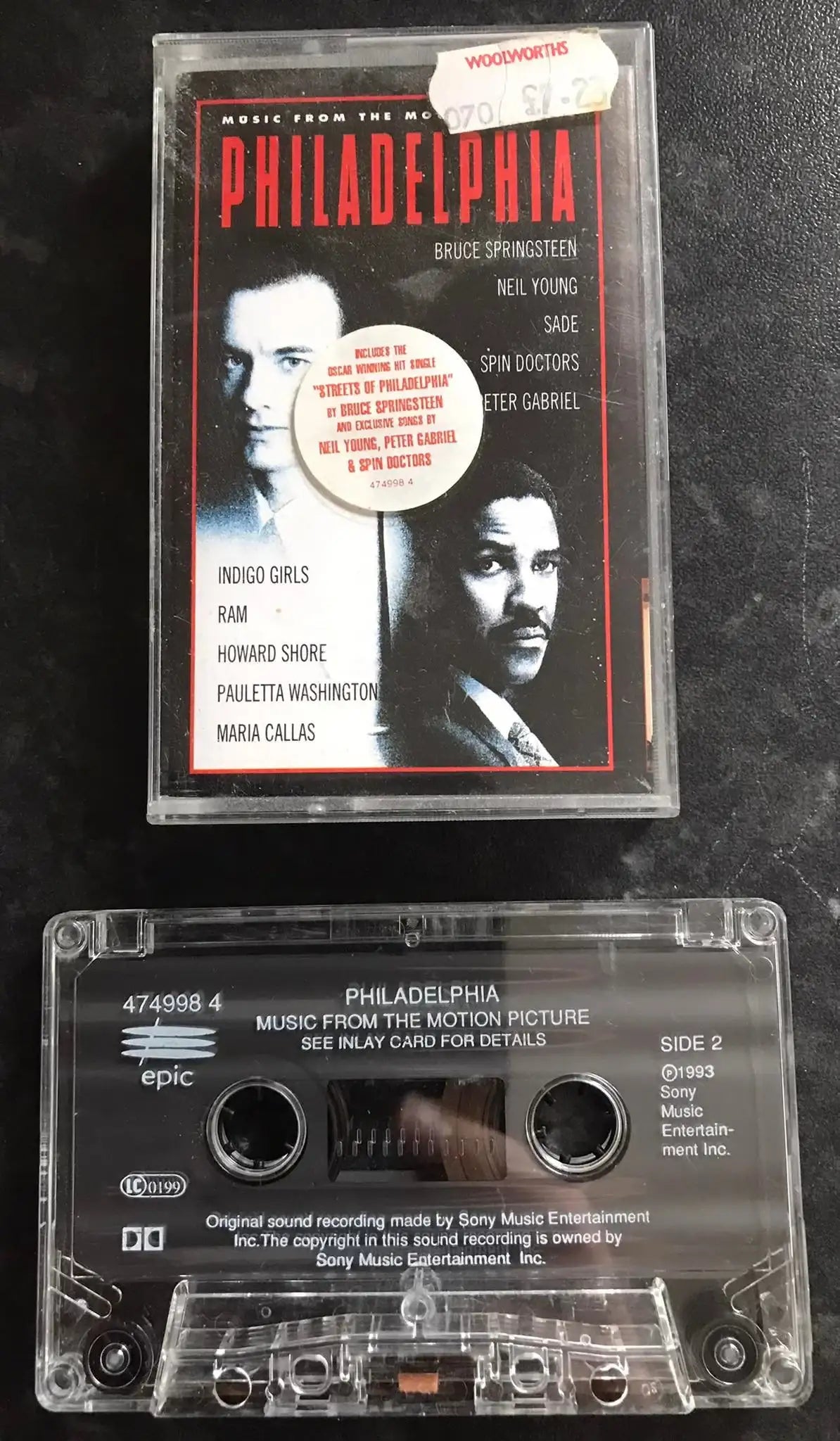 Philadelphia, Music From The Motion Picture, Epic Soundtrax, 474998 4 Magretro