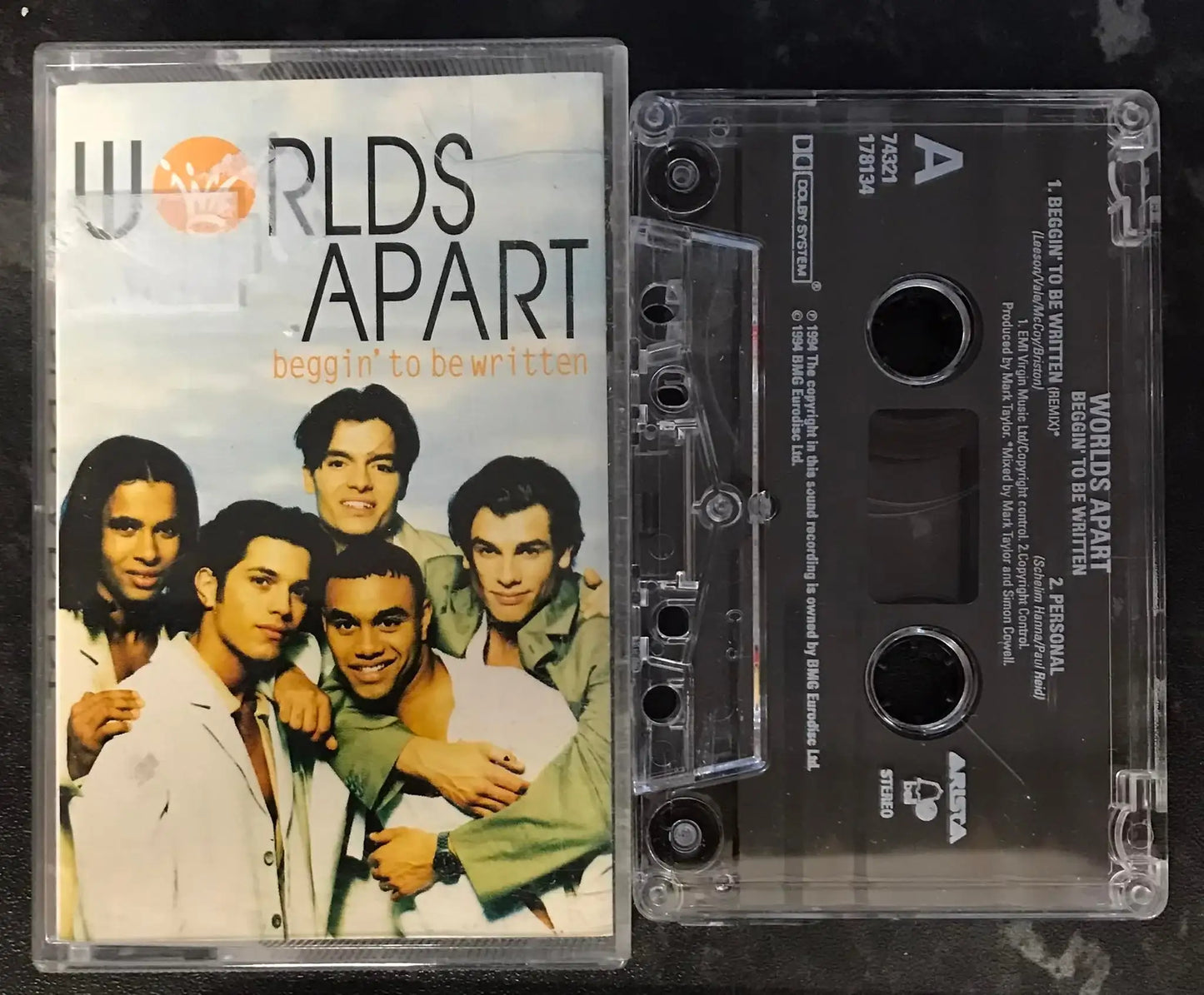 Worlds Apart, Beggin' To Be Written Single, 74321 178134,Arista,Vintage Cassette Magretro