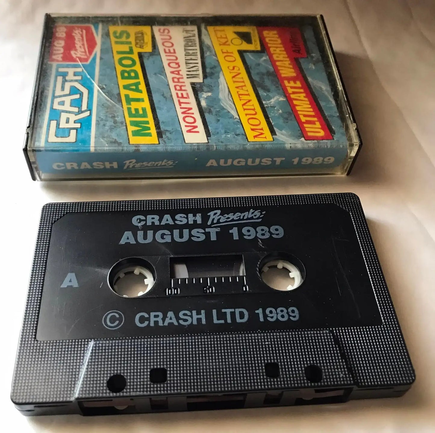 Crash, magazine Tape, Presents, August 1989 Magretro