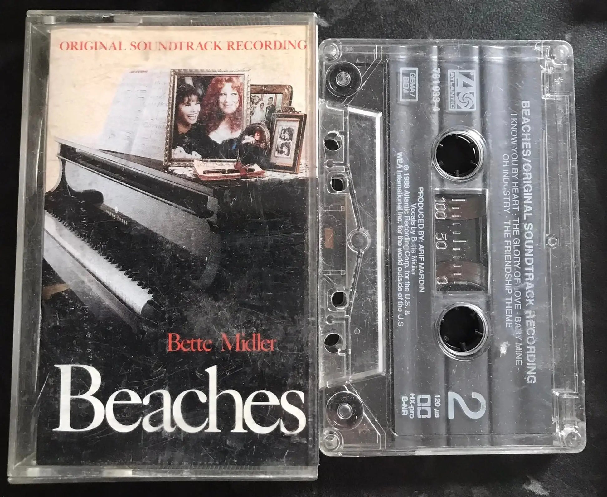 Beaches Movie Original Soundtrack, Bette Midler, ATLANTIC, 781 933-4 Magretro