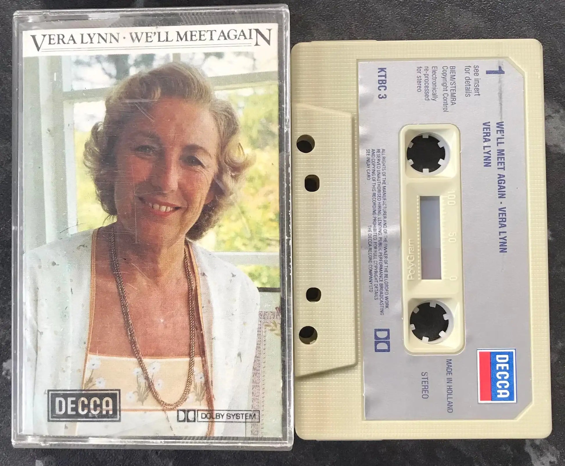 Vera Lynn, We''ll Meet Again Album, Decca Label, ktbc 3, Vintage Cassette Magretro
