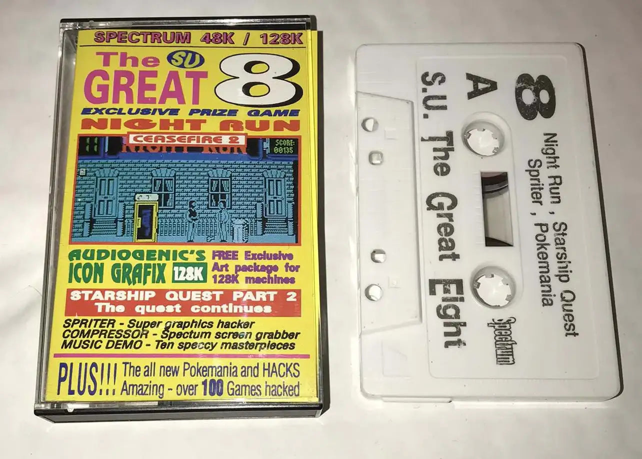 Sinclair User Tape, The Great 8 (22) Sept 92- Zx Spectrum Magretro
