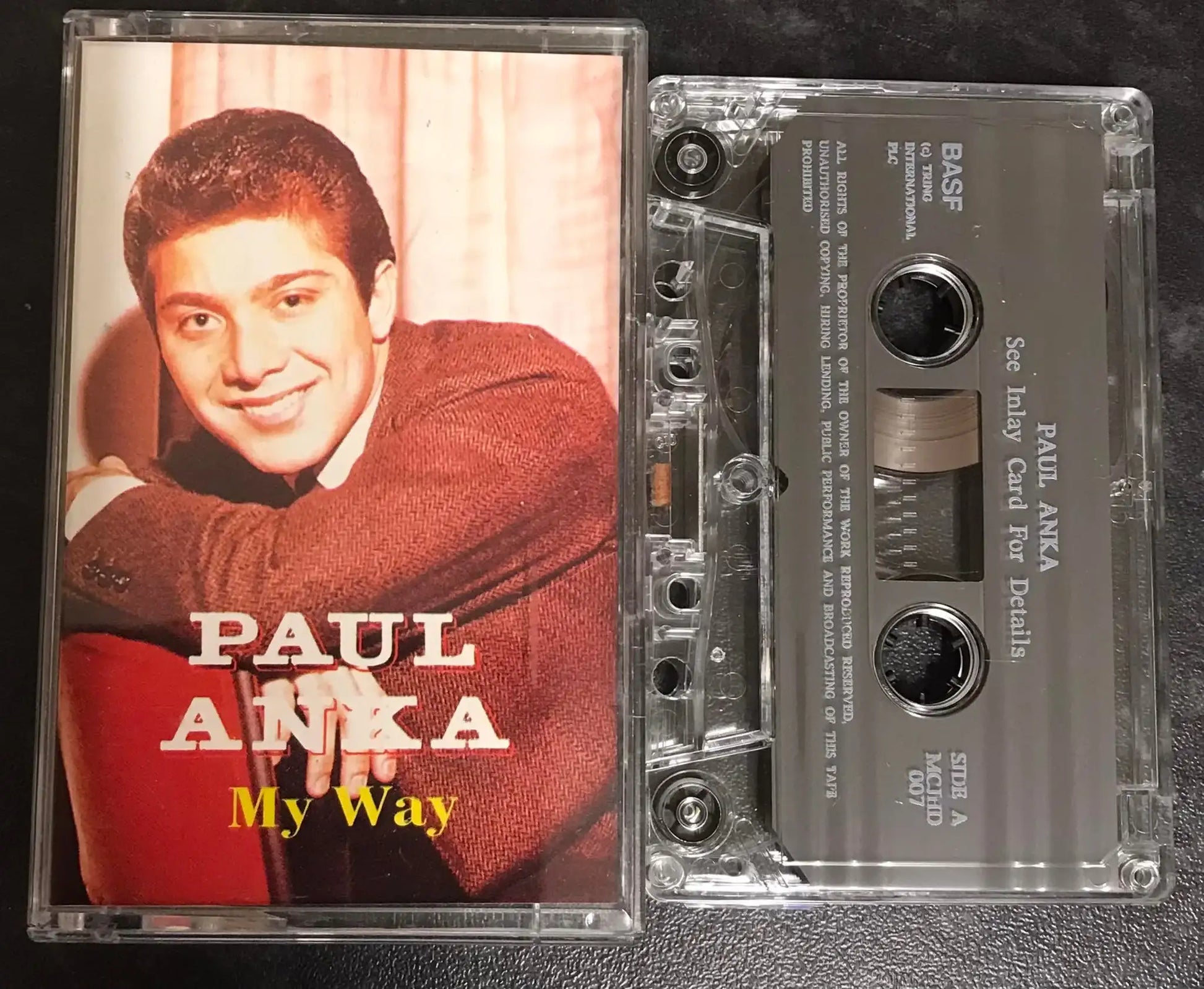 Paul Anka, My Way Album, TRING INT, MCJHD007, Vintage Cassette Magretro