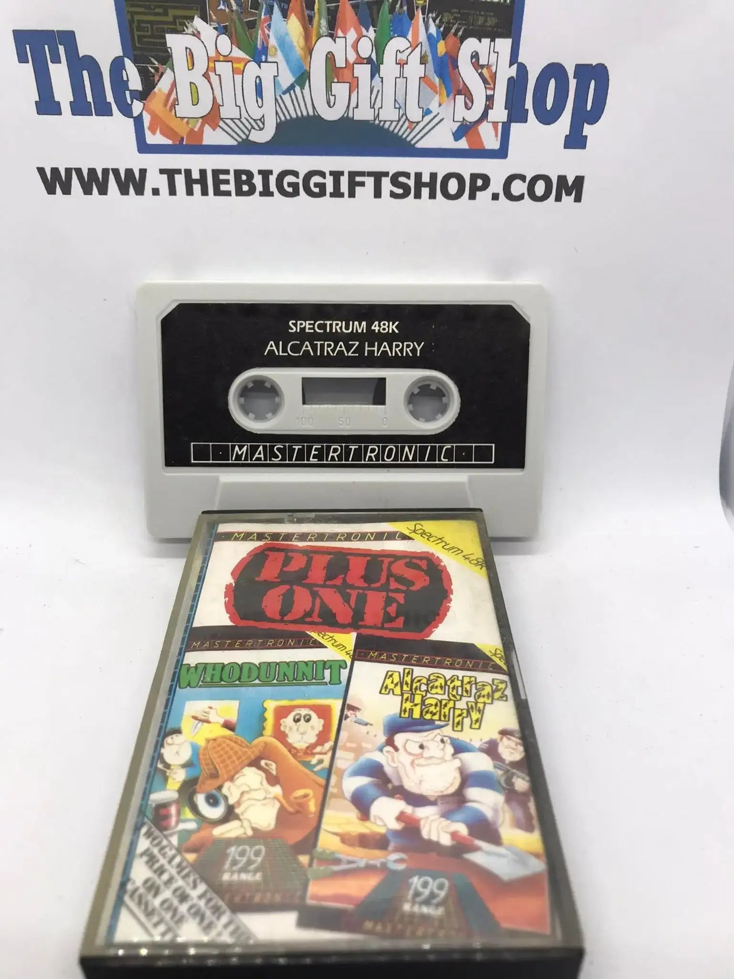 Plus One, ZX Spectrum, by Mastertronic, whodunnit and Alcatraz harry Magretro