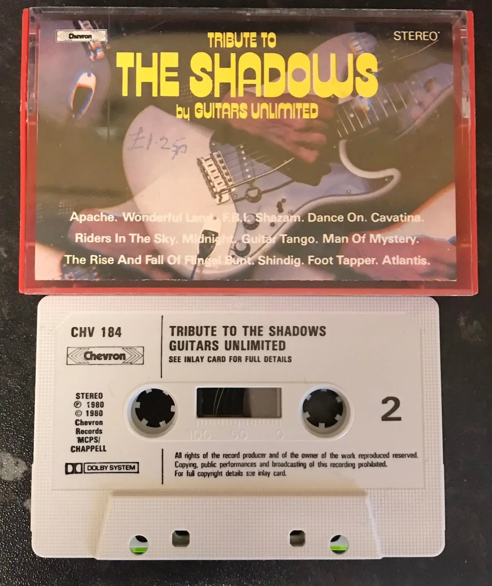 A Tribute To The Shadows by Guitars Unlimited, Chevron, CHV 184 Magretro