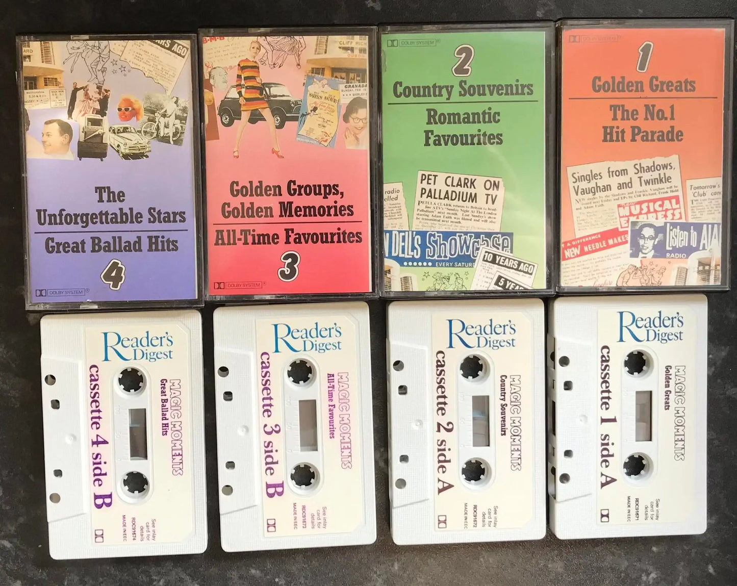 Magic Moments,4 Tape Set, rdc 91671, Readers Digest, Vintage Cassette Magretro