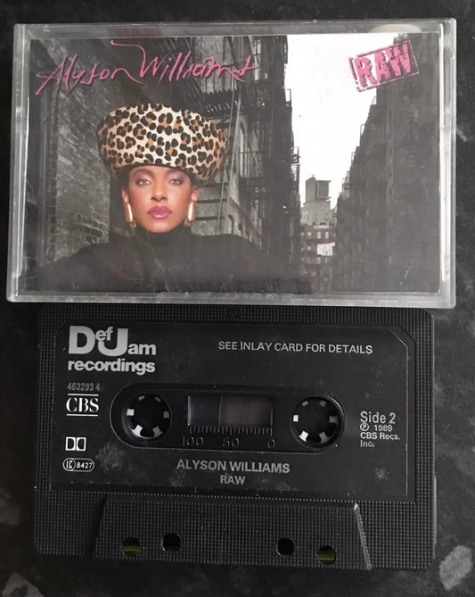 Alyson Williams, RAW Album, Def Jam Recordings, 463293 4, Vintage Cassette Magretro