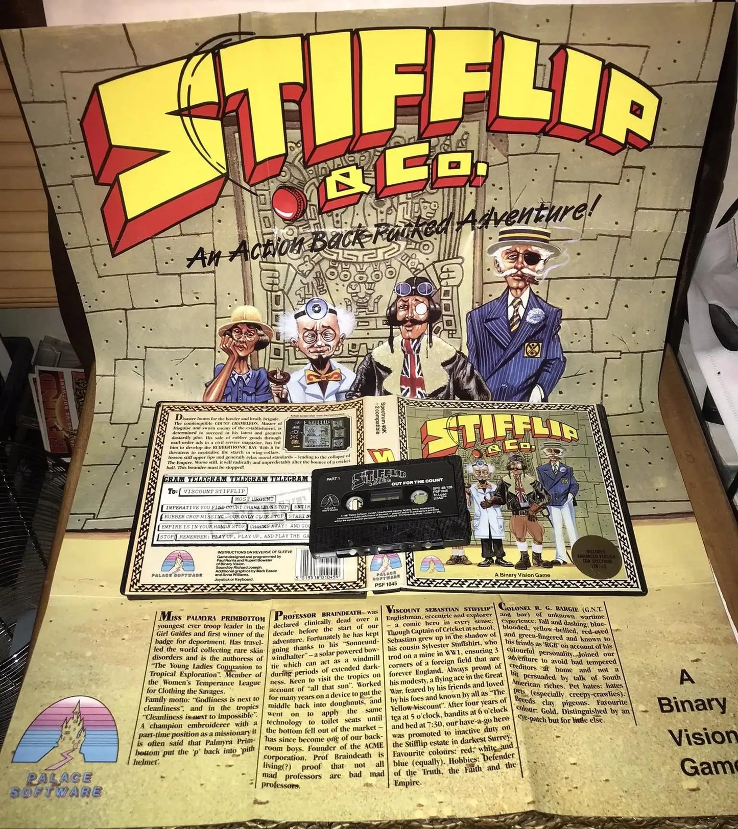 Stifflip and Co Big Clamshell (RARE), ZX Spectrum by Palace, Working Magretro