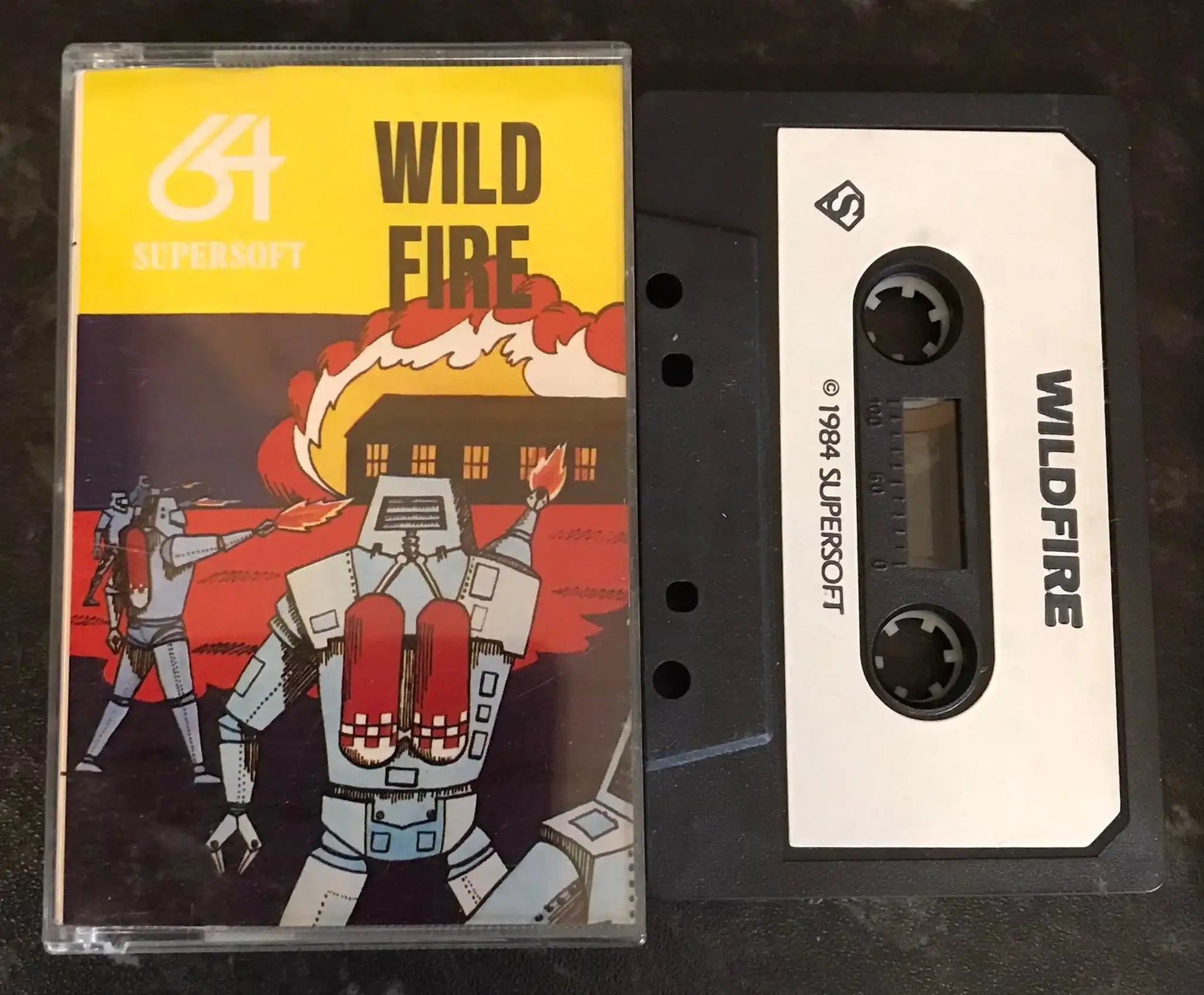 Wild Fire, C64 Game by Supersoft, RARE, WORKING Magretro