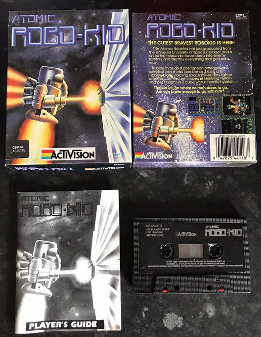 Atomic Robo-Kid, C64 game by Activision Software, RARE, WORKING Magretro