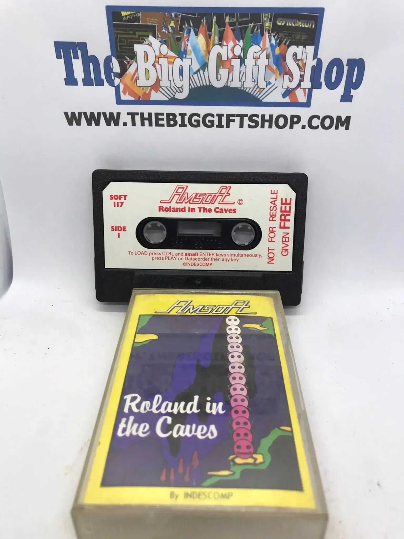 Roland in the caves, CPC 464 / 664, Released by Amsoft Magretro