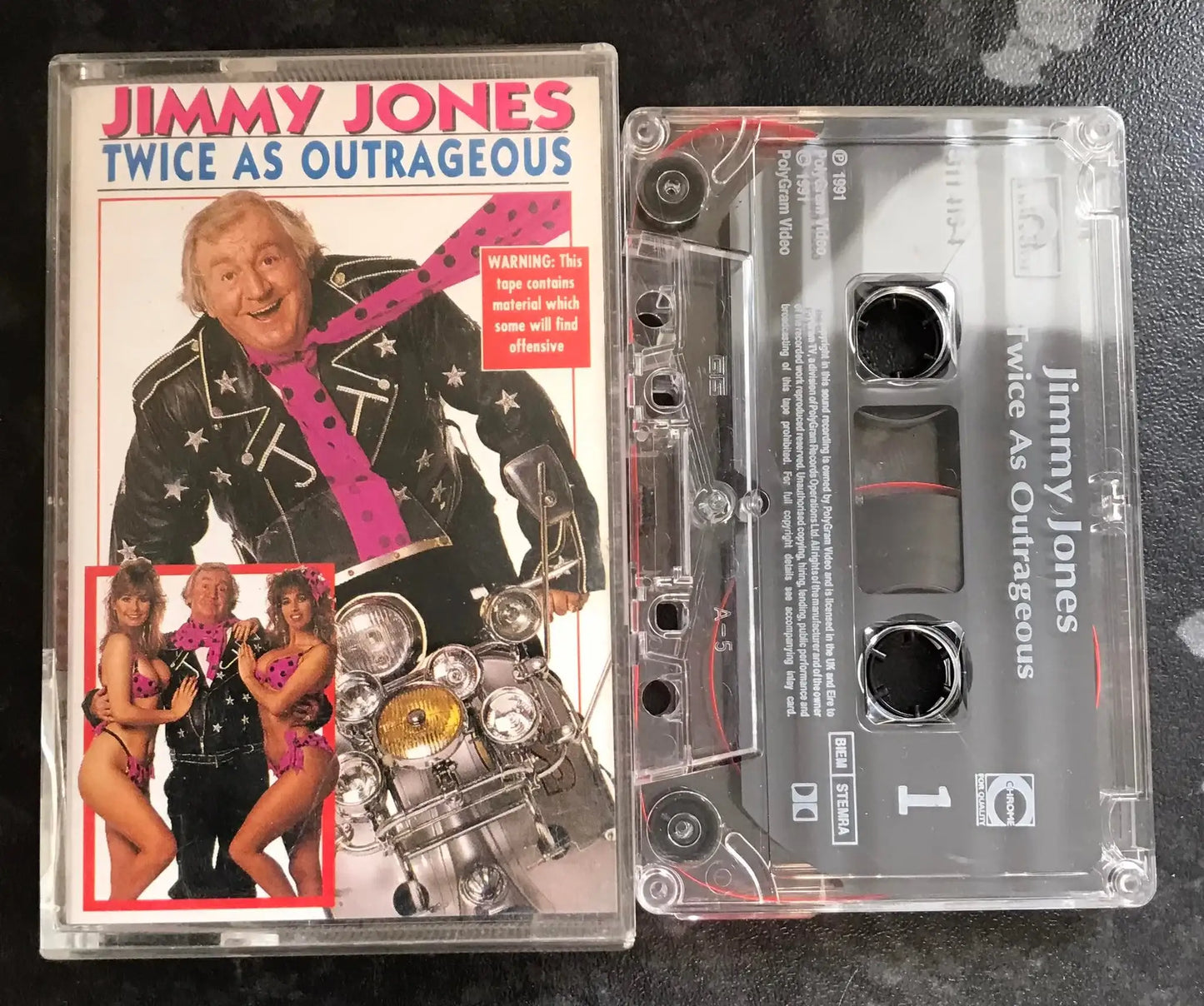 Twice as Outrageous Album, Jimmy Jones, 511 416-4, Polydor, Vintage Cassette Magretro