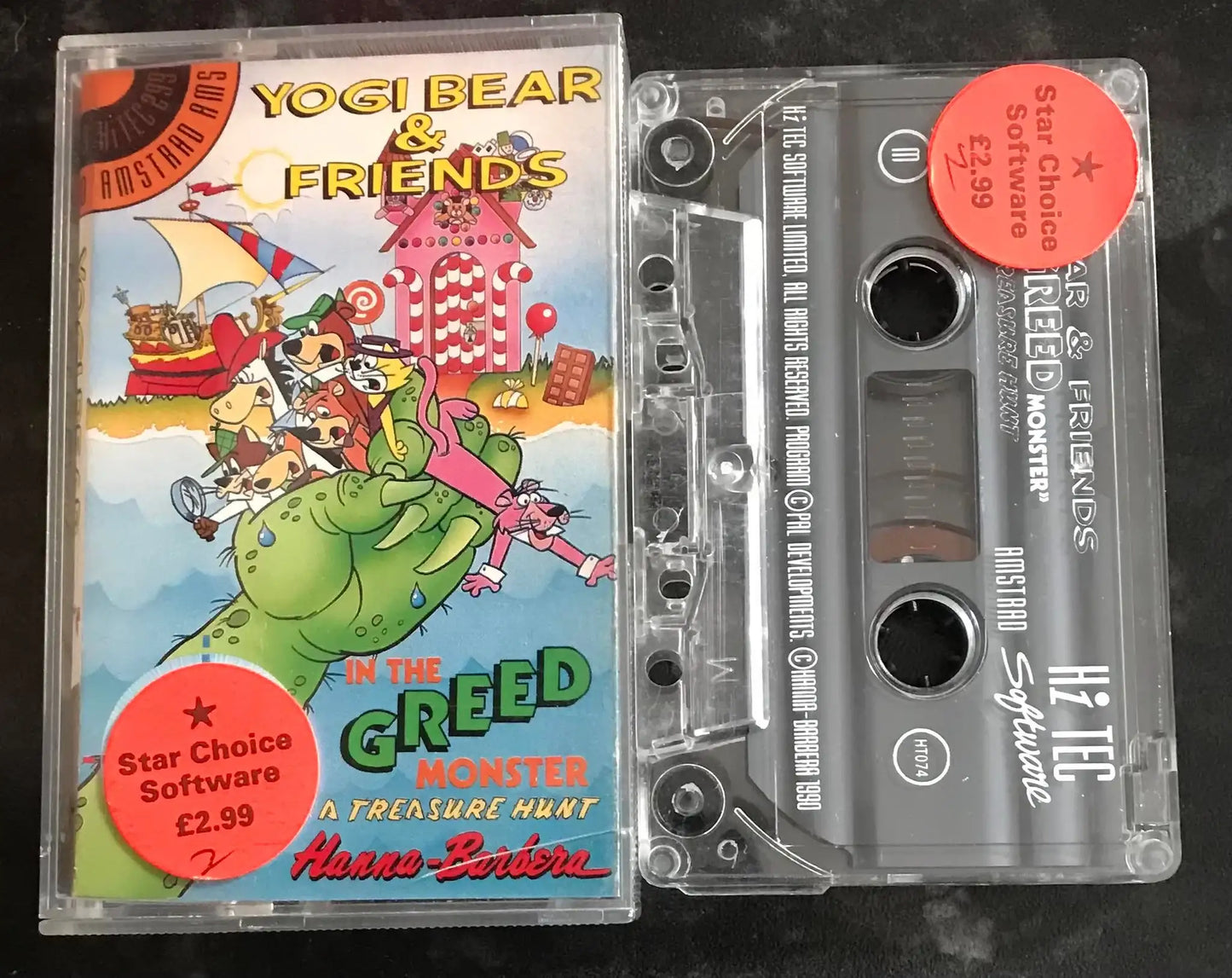 Yogi Bear & Friends, In The Greed Monster, Hi-Tec, Amstrad 464 Game Magretro