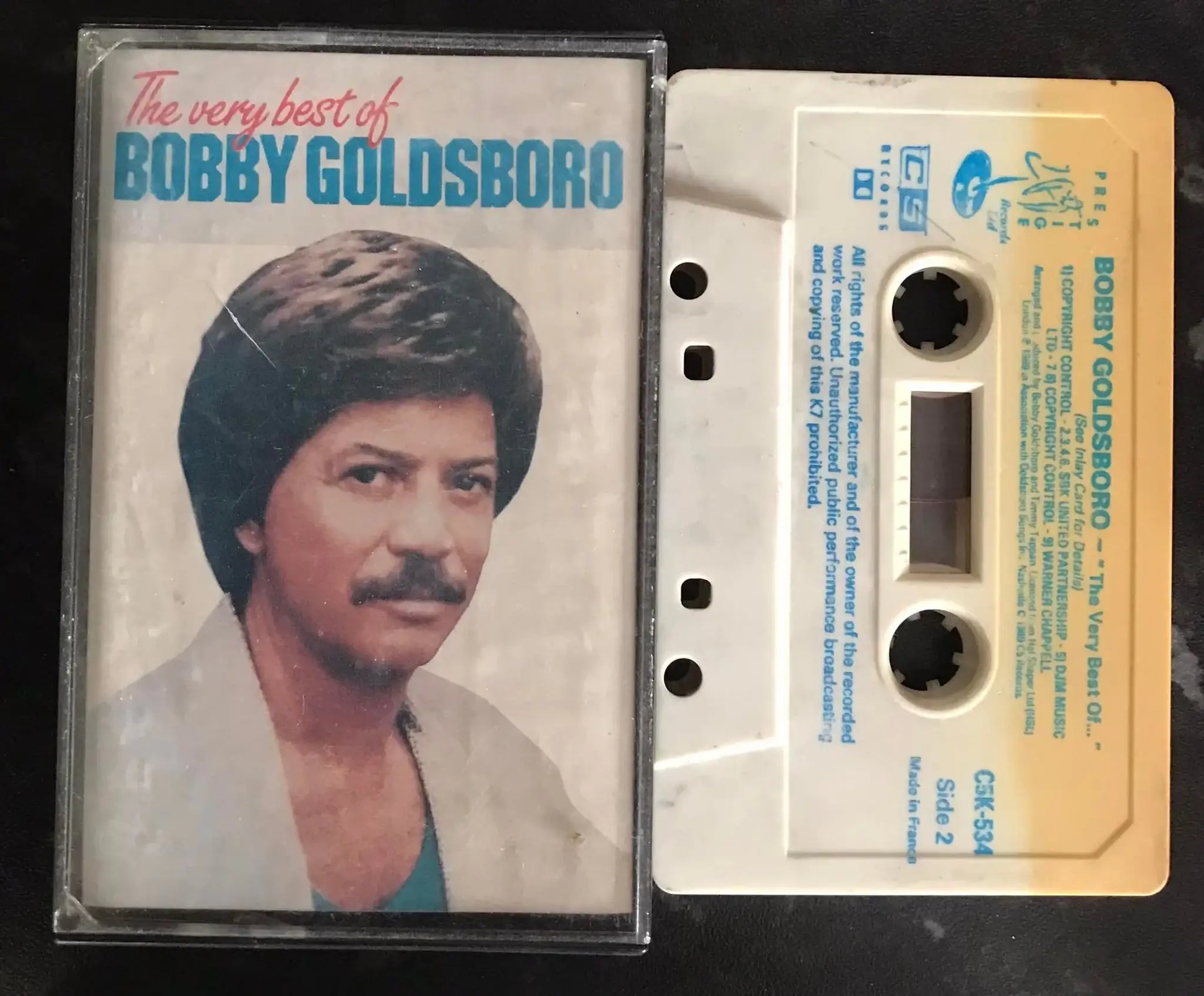 The Very Best of Bobby Goldsboro Album, tape discolour, c5k-534,Vintage Cassette Magretro