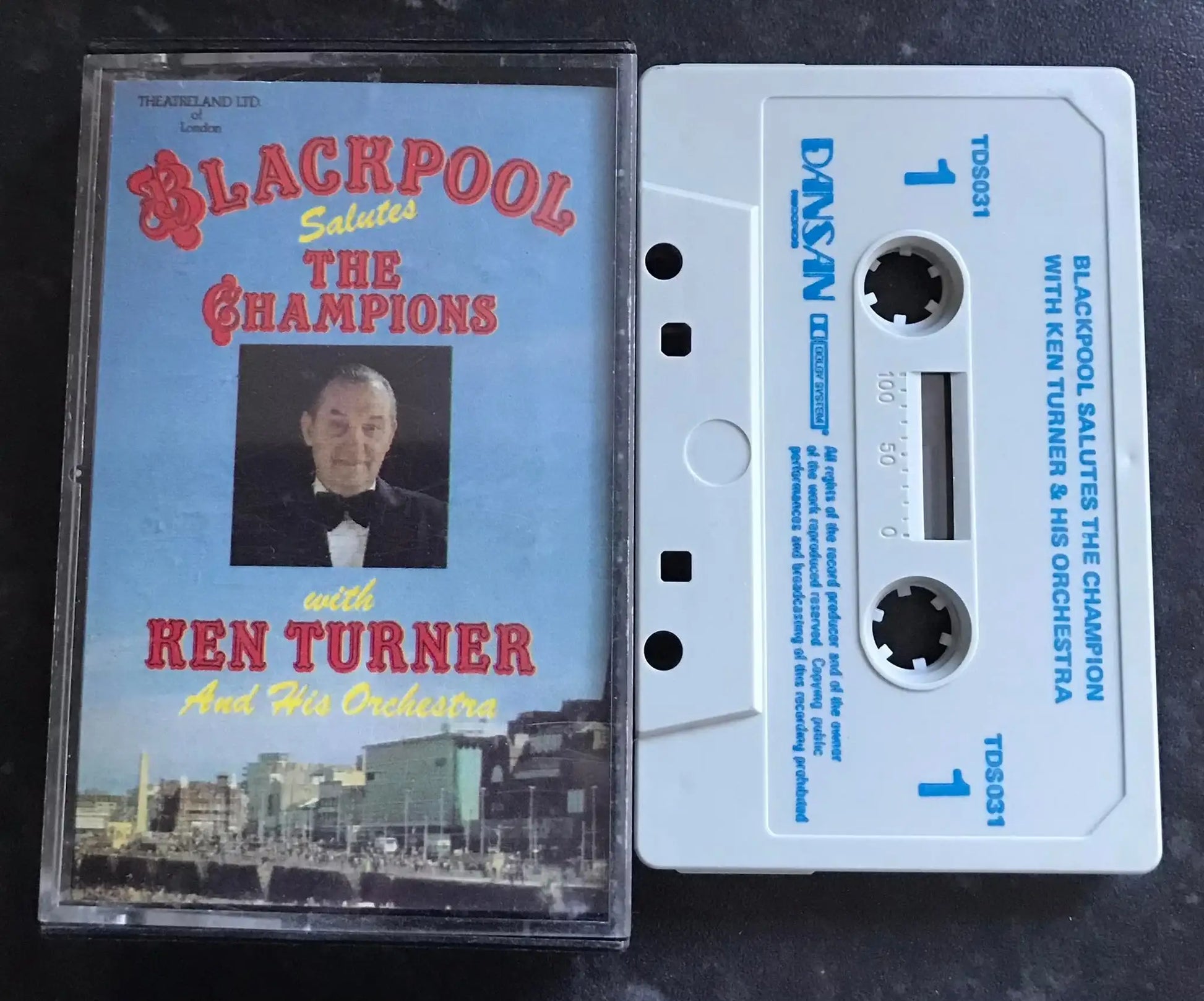 Blackpool Salutes The Champions Album, Ken Turner, TDS 031, Vintage Cassette Magretro