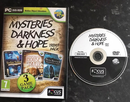 Mysteries, Darkness and Hope Triple Pack ,DVD, UK, Pal, PC Game Magretro