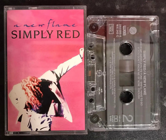 Simply Red, A New Flame Album, Elektra, WX 242C, Vintage Cassette Magretro