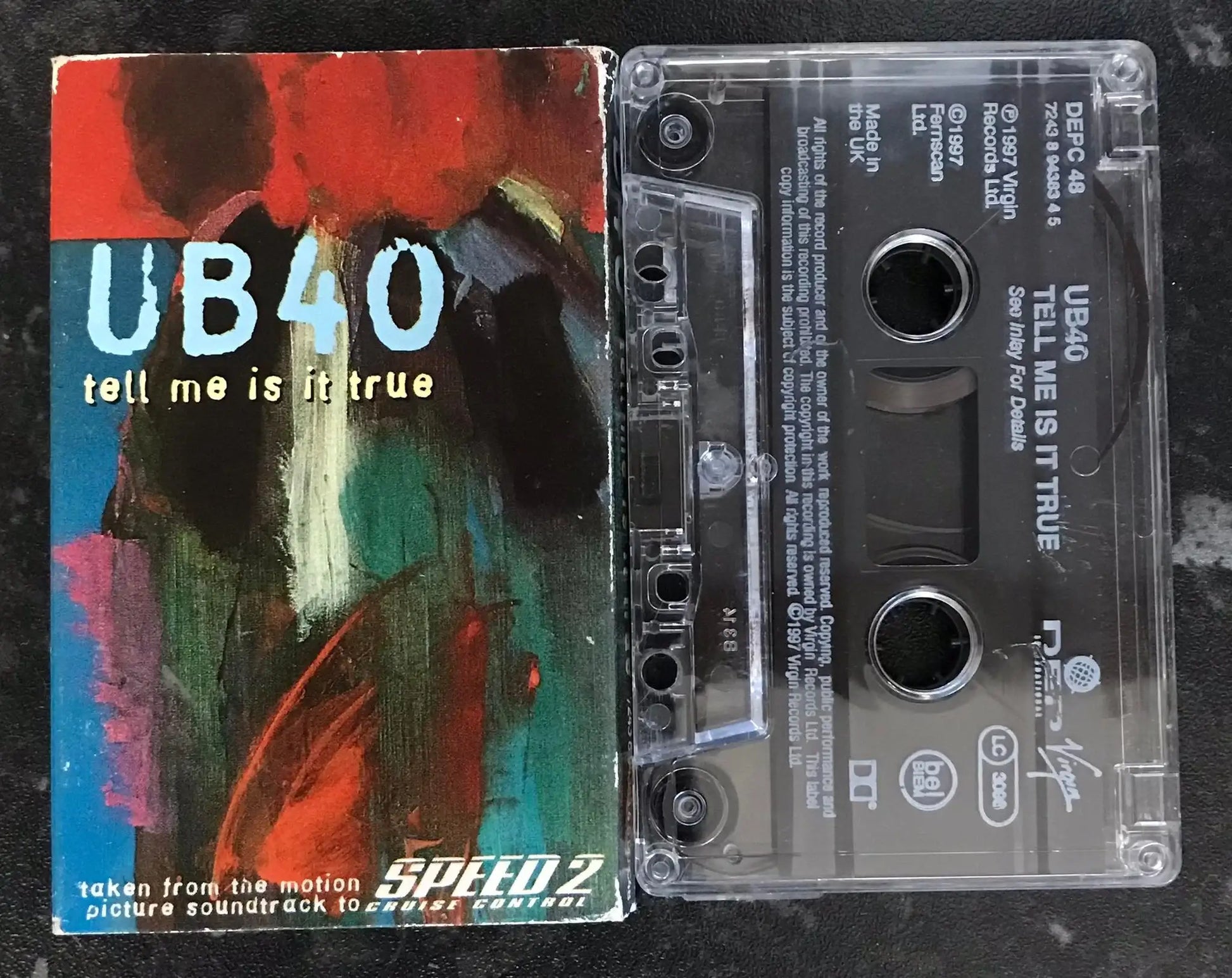 UB40, Tell Me Is It True, Speed 2 Soundtrack, Virgin,7 24389 43834 5 Magretro