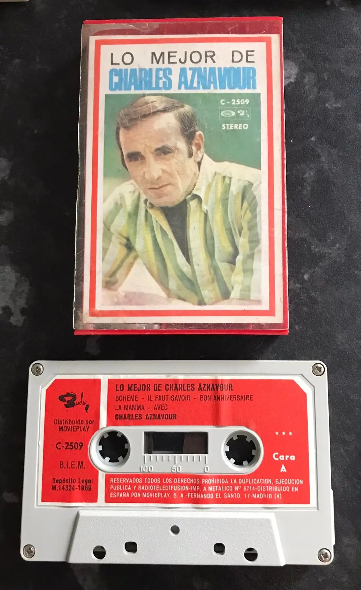 Charles Aznavour, Lo Mejor De Charles Aznavour, Movieplay, C-2509 Magretro