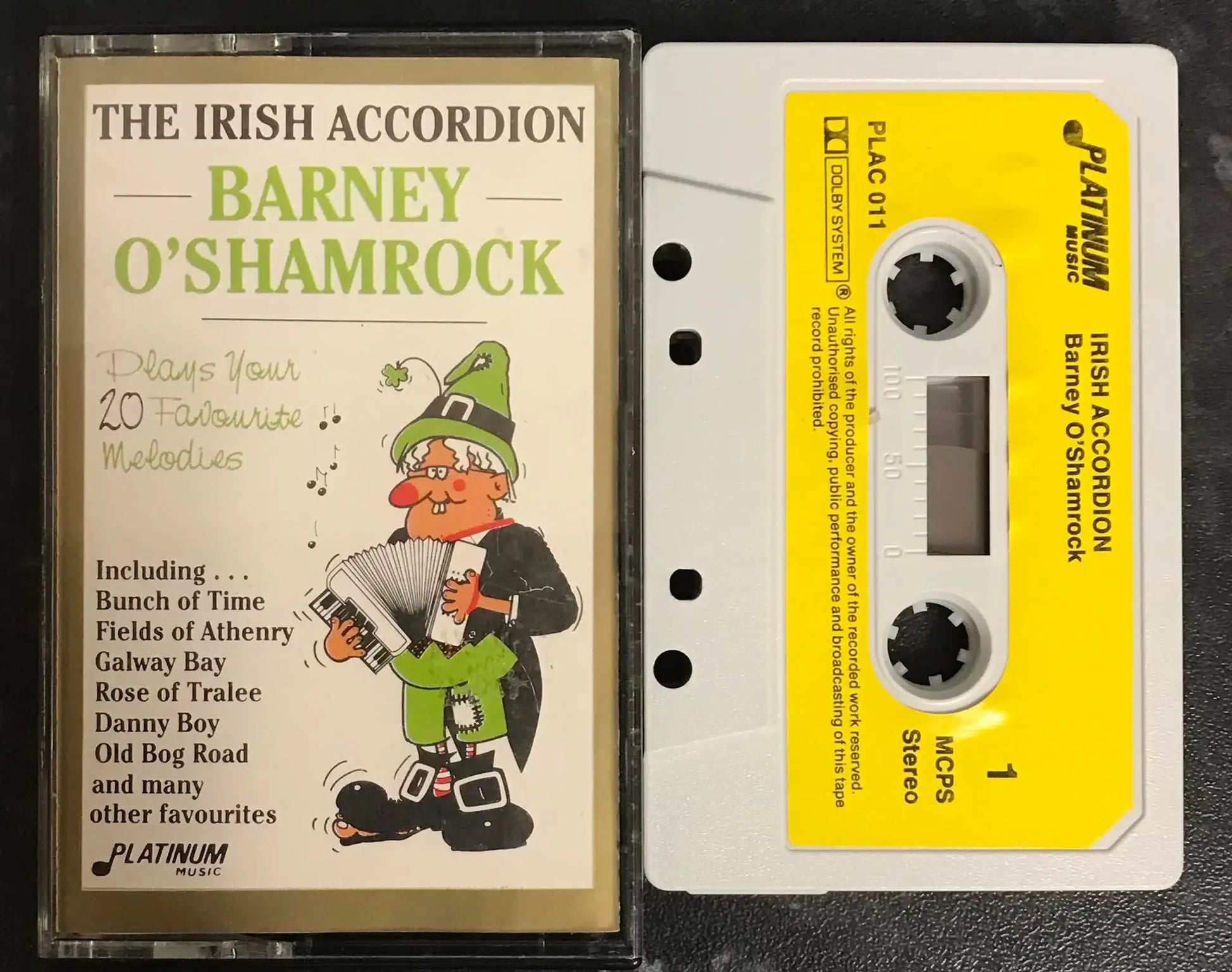 Barney O'Shamrock, The Irish Accordion Album, Platinum Music, PLAC 011 Magretro