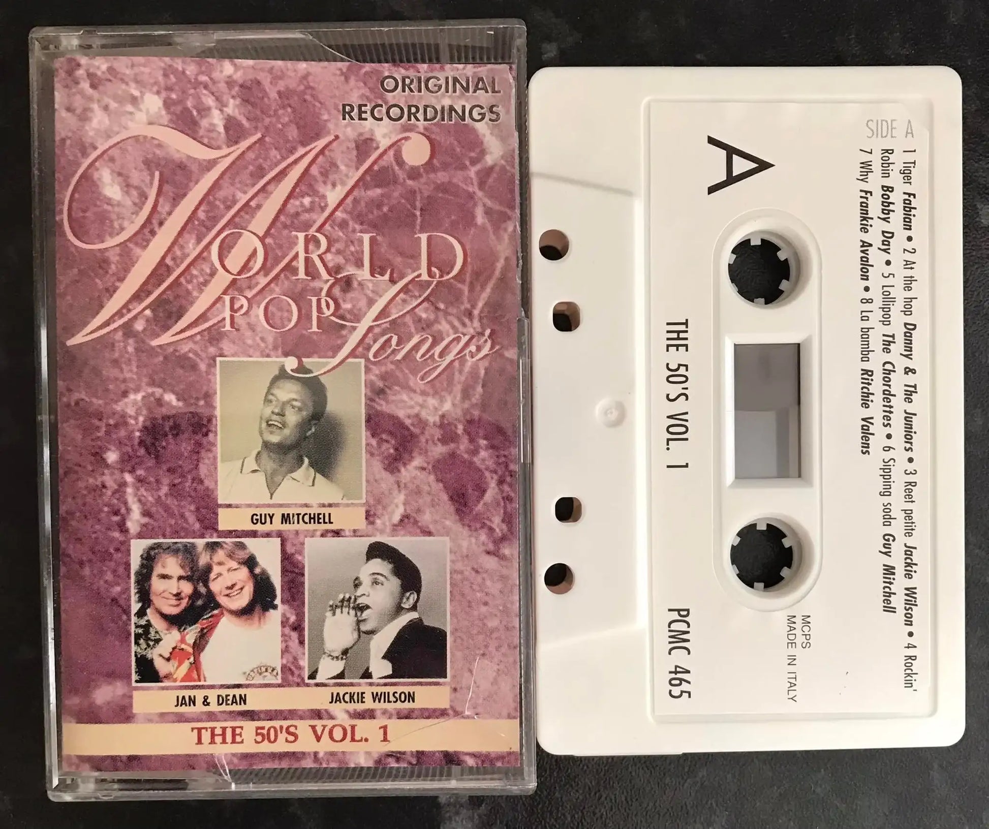 World Pop Songs, The 50's Vol 1 Album, PCMC 465, Vintage Cassette Magretro